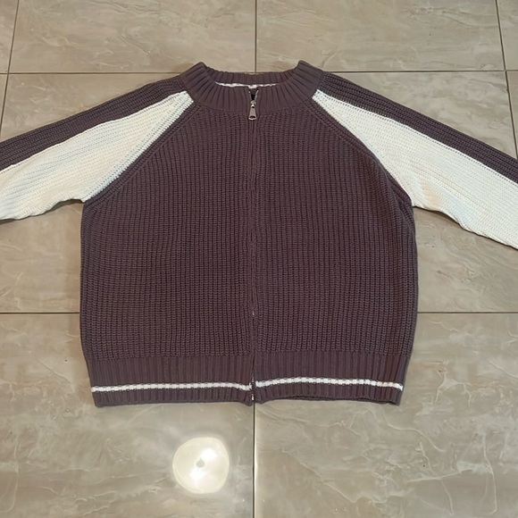 Two-tone knit bomber - Picture 1 of 4